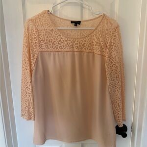 The Limited Lace Sleeve Blouse - Soft Peach